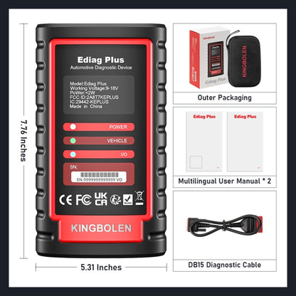 KINGBOLEN OBD2 Car Tester Diagnostics(Ediag Plus) - free shipping - PMC Jewellery - Order now!