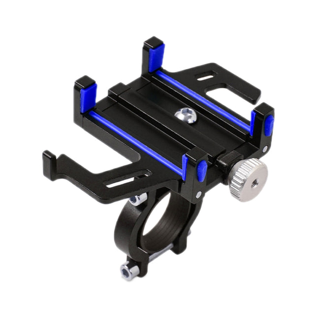 Aluminum Alloy Motorcycle Bicycle Navigation Mobile Phone Holder(Blue)
