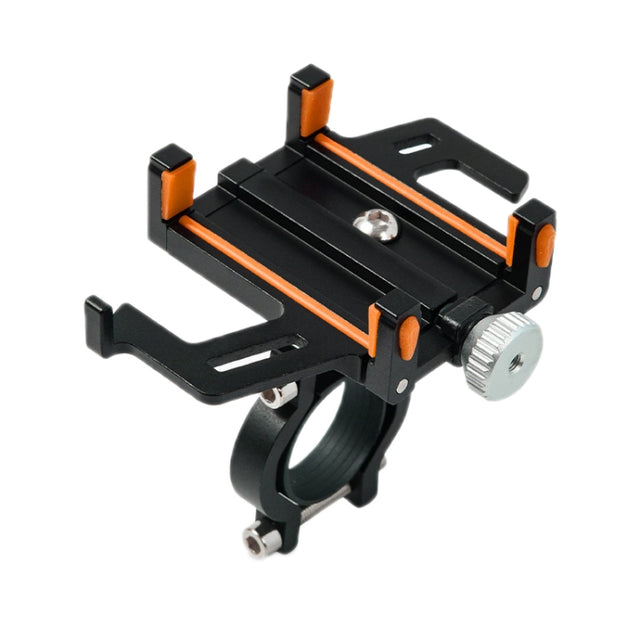 Aluminum Alloy Motorcycle Bicycle Navigation Mobile Phone Holder(Orange)