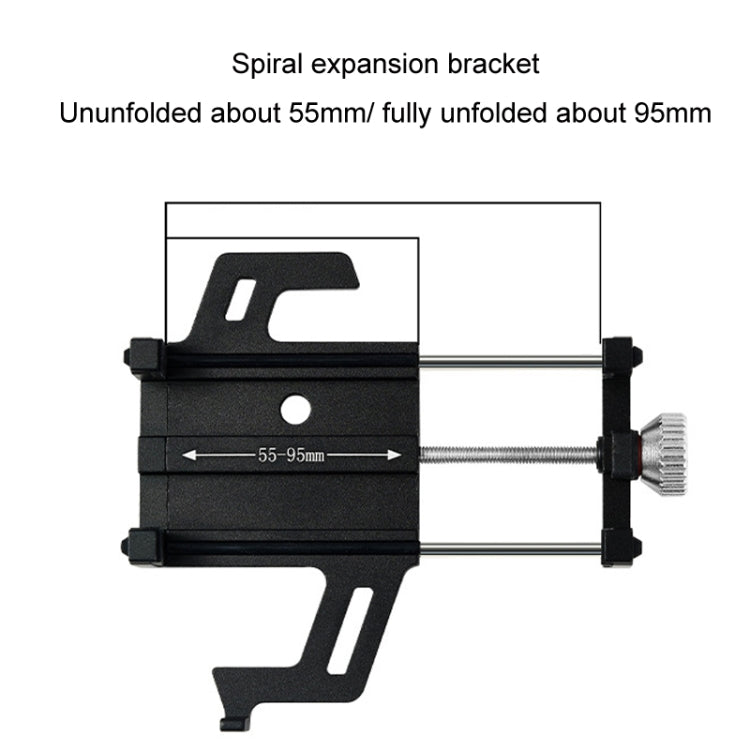 Aluminum Alloy Motorcycle Bicycle Navigation Mobile Phone Holder(Orange) - free shipping - PMC TechLife - Order now!