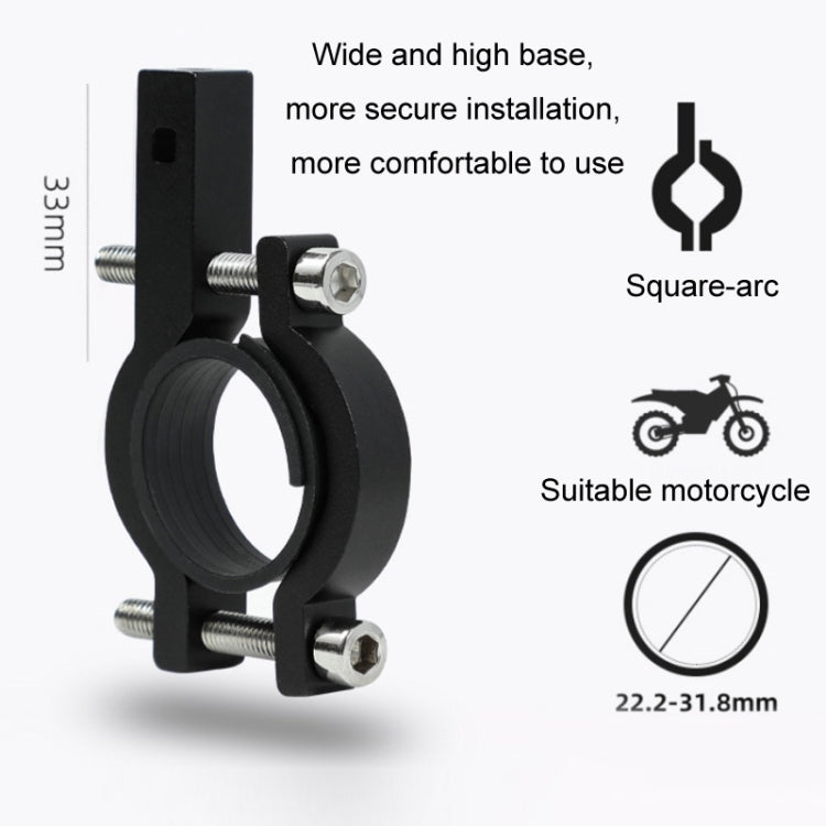 Aluminum Alloy Motorcycle Bicycle Navigation Mobile Phone Holder(Blue)