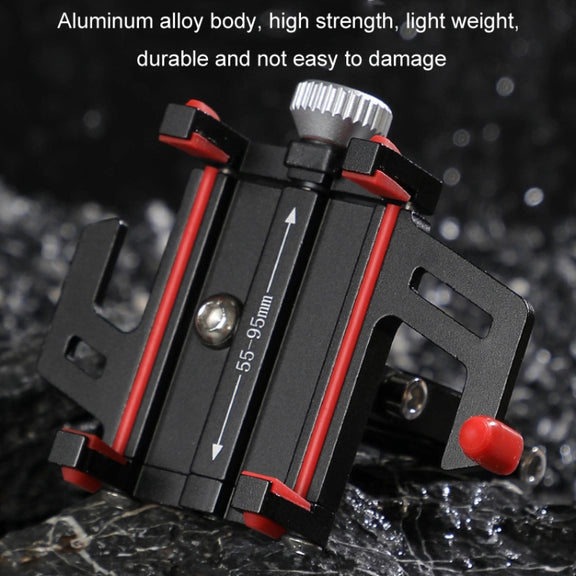 Aluminum Alloy Motorcycle Bicycle Navigation Mobile Phone Holder(Orange)