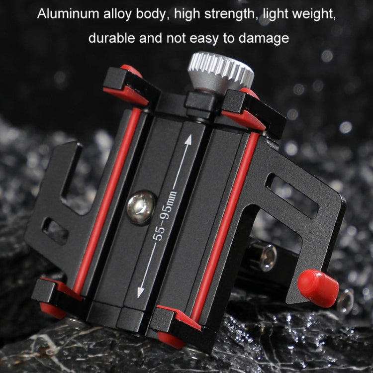Aluminum Alloy Motorcycle Bicycle Navigation Mobile Phone Holder(Orange)