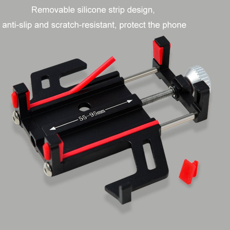 Aluminum Alloy Motorcycle Bicycle Navigation Mobile Phone Holder(Blue) - Holder by PMC TechLife | Online Shopping South Africa | PMC TechLife | Buy Now Pay Later Mobicred