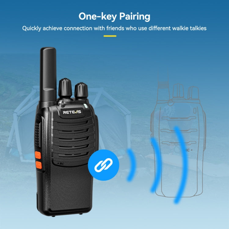 RETEVIS H777 1pair 16 Channels Compact Portable Handheld Walkie Talkie With Charging Base, Style: PMR - free shipping - PMC TechLife - Order now!