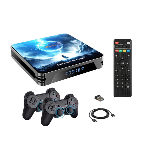 W8PRO 64G Dual System HD Wireless Joystick Retro Gaming Console With 36000+ Games AU Plug