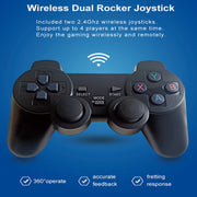 W8PRO 64G Dual System HD Wireless Joystick Retro Gaming Console With 36000+ Games EU Plug