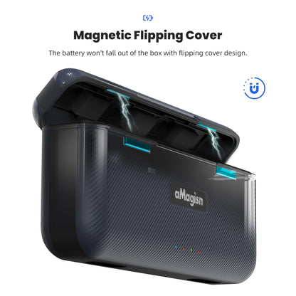 For GoPro HERO13 Black aMagisn Battery Charging Box Triple Slot Charging Case - free shipping - PMC Jewellery - Order now!