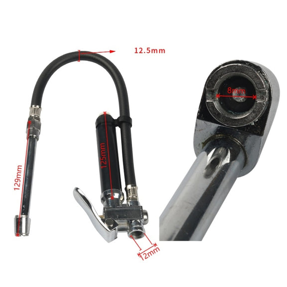 Hand-Held Inflatable Tire Pressure Rod For Car Motorcycle Tires(Black)