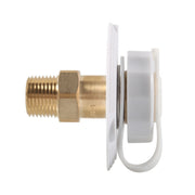 RV Brass Water Inlet Check Valve Yacht Accessories, Color: White+Raw Tape
