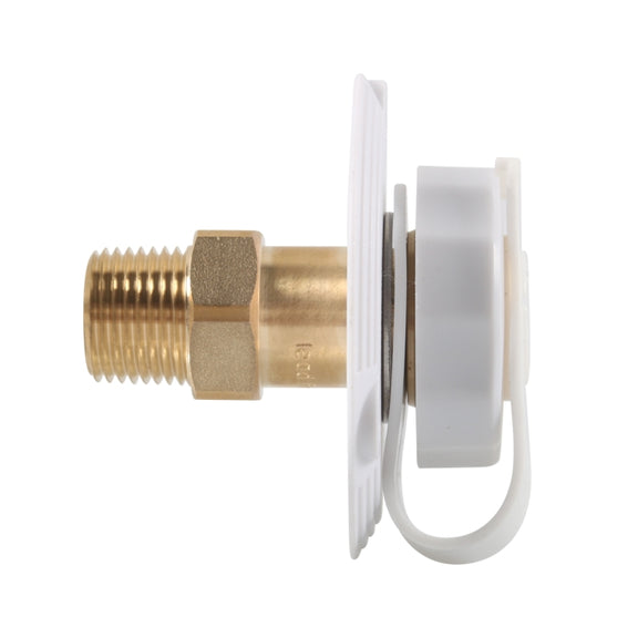 RV Brass Water Inlet Check Valve Yacht Accessories, Color: Black
