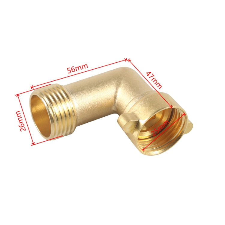 Brass Water Inlet Check Valve For Yacht RV With Adapter(White)