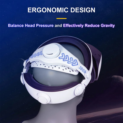 DEVASO For PlayStation VR 2 Elite Headband Non-Slip Comfortable Weight Reducing Headband(White) - free shipping - PMC Jewellery - Order now!