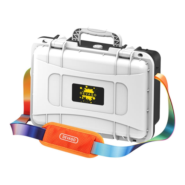 DEVASO For Switch / OLED IP67 Water-resistant Storage Case Hardshell Bag, Color: Black White+Shoulder Strap