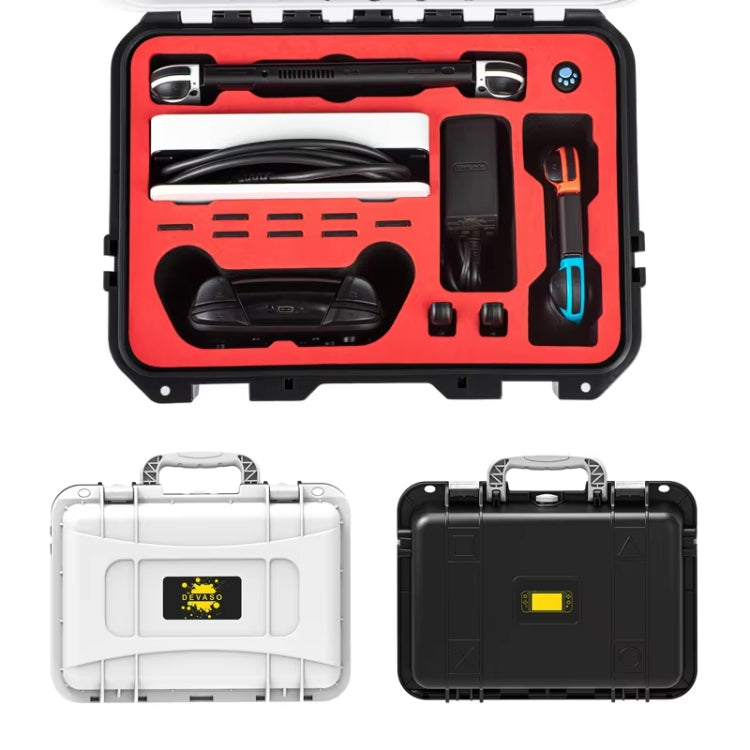 DEVASO For Switch / OLED IP67 Waterproof Storage Case Hardshell Bag, Color: Black White+Shoulder Strap - free shipping - PMC Jewellery - Order now!