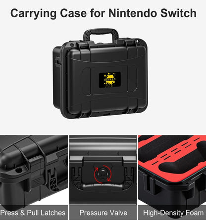 DEVASO For Switch / OLED IP67 Waterproof Storage Case Hardshell Bag, Color: Black White+Shoulder Strap - free shipping - PMC Jewellery - Order now!