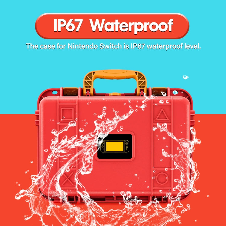 DEVASO For Switch / OLED IP67 Waterproof Storage Case Hardshell Bag, Color: Black White+Shoulder Strap - free shipping - PMC Jewellery - Order now!