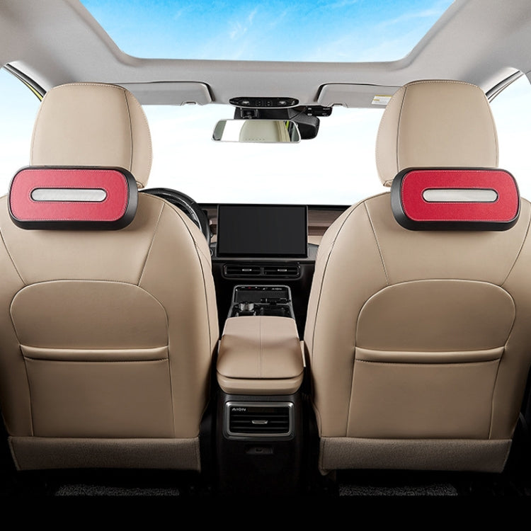 Car Sun Visor Hanging Sunroof Seat Back Tissue Box, Color: Suede Dark Gray