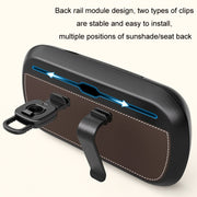 Car Sun Visor Hanging Sunroof Seat Back Tissue Box, Color: Leather Red