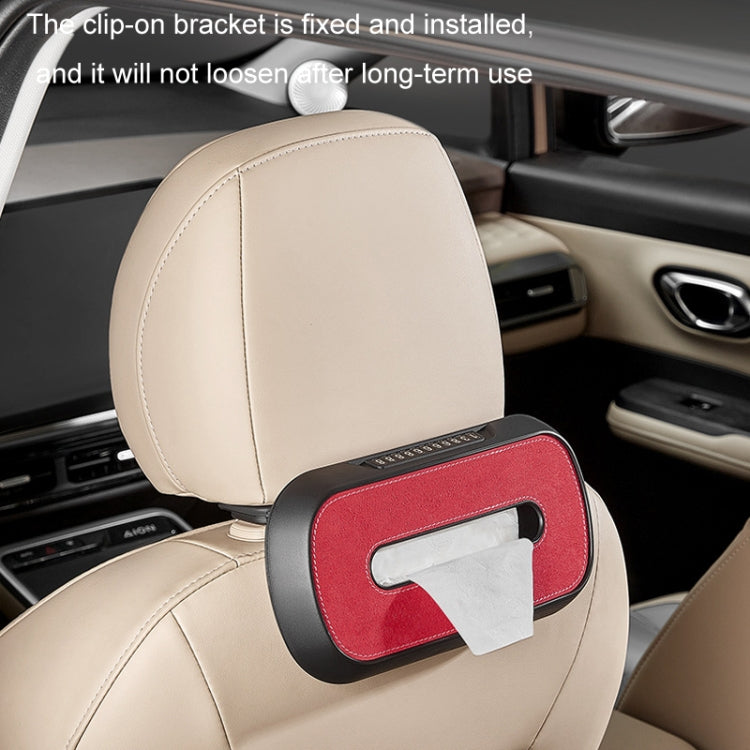 Car Sun Visor Hanging Sunroof Seat Back Tissue Box, Color: Leather Beige - Stowing Tidying by PMC Jewellery | Online Shopping South Africa | PMC Jewellery | Buy Now Pay Later Mobicred
