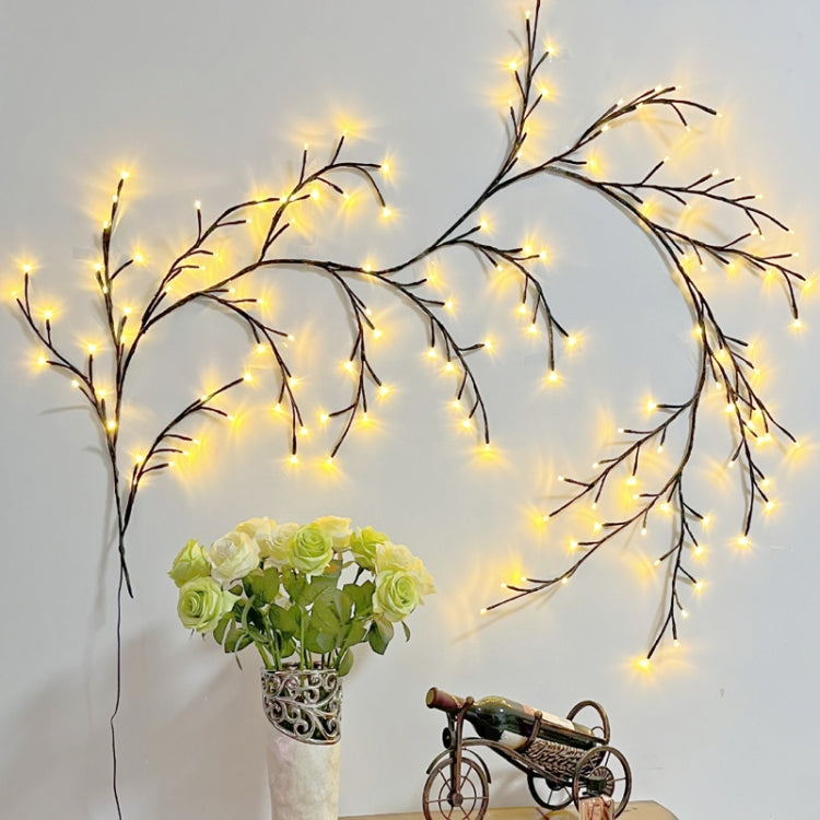 2.3m 144 LEDs Branch Rattan String Lights Wedding Home Decor Garland Lamps, Style: USB Always-on(Warm White) - USB Light by PMc TechLife | Online Shopping South Africa | PMc TechLife | Buy Now Pay Later Mobicred