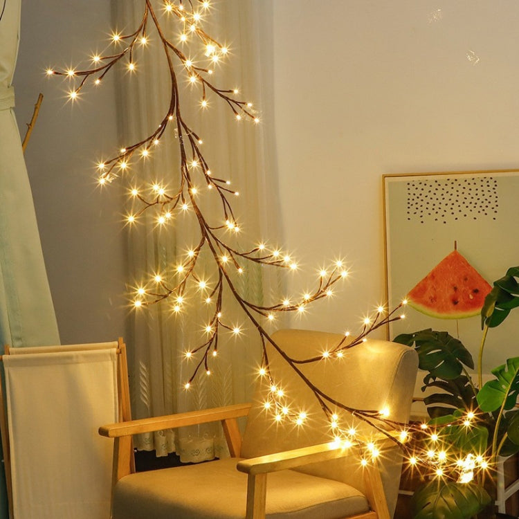 2.3m 144 LEDs Branch Rattan String Lights Wedding Home Decor Garland Lamps, Style: USB Always-on(Warm White) - USB Light by PMc TechLife | Online Shopping South Africa | PMc TechLife | Buy Now Pay Later Mobicred