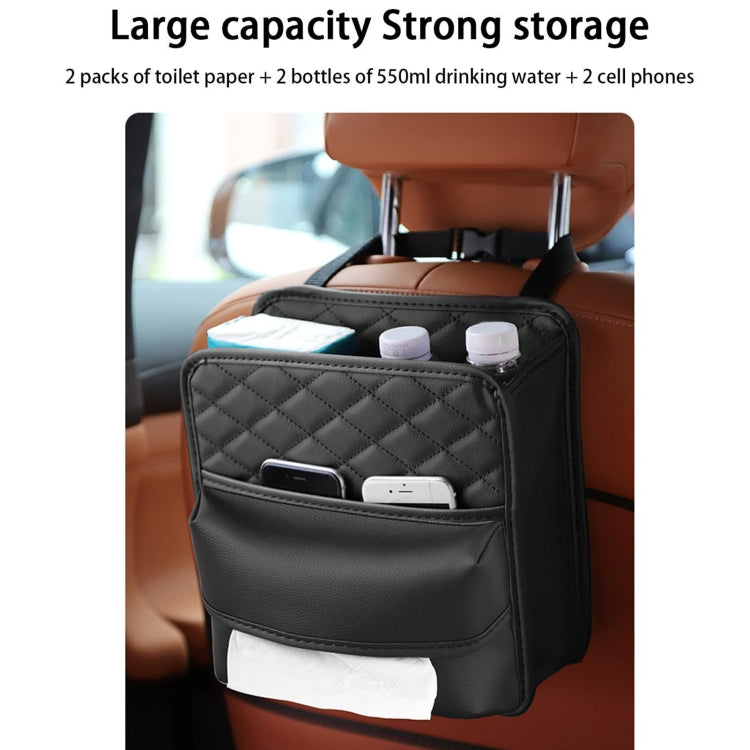 2 In 1 Car Seat Back Storage Hanging Tissue Bag, Style: Standard