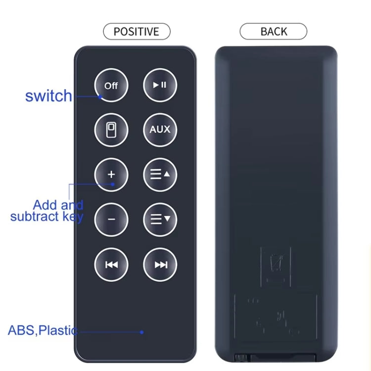 For BOSE SD10 Bluetooth Speaker Remote Control Replacement Parts(Black) - Other Accessories by PMC Jewellery | Online Shopping South Africa | PMC Jewellery | Buy Now Pay Later Mobicred