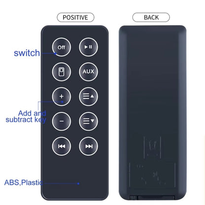 For BOSE SD10 Bluetooth Speaker Remote Control Replacement Parts(Black) - Other Accessories by PMC Jewellery | Online Shopping South Africa | PMC Jewellery | Buy Now Pay Later Mobicred