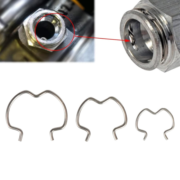 18pcs /Set Quick Connector Clip Transmission Cooler Wire Clip(Silver) - Others by PMC Jewellery | Online Shopping South Africa | PMC Jewellery | Buy Now Pay Later Mobicred