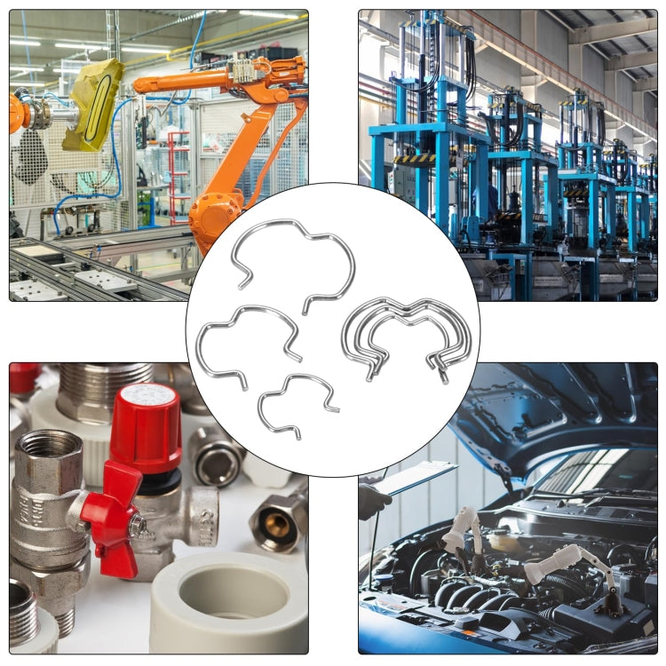 18pcs /Set Quick Connector Clip Transmission Cooler Wire Clip(Silver) - Others by PMC Jewellery | Online Shopping South Africa | PMC Jewellery | Buy Now Pay Later Mobicred