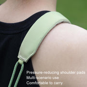 Cwatcun D159 Cloud Drawstring Camera Bag Shoulder Crossbody Photo Bag(Light Green)