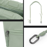 Cwatcun D159 Cloud Drawstring Camera Bag Shoulder Crossbody Photo Bag(Light Green)