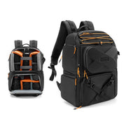 Cwatcun D132 DSLR Camera Backpack Hard-shell Crashproof Water-resistant Decompression Shoulder Photo Bag, Color: 2nd Generation Large Black