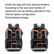 Cwatcun D132 DSLR Camera Backpack Hard-shell Crashproof Water-resistant Decompression Shoulder Photo Bag, Color: 1st Generation Large Black