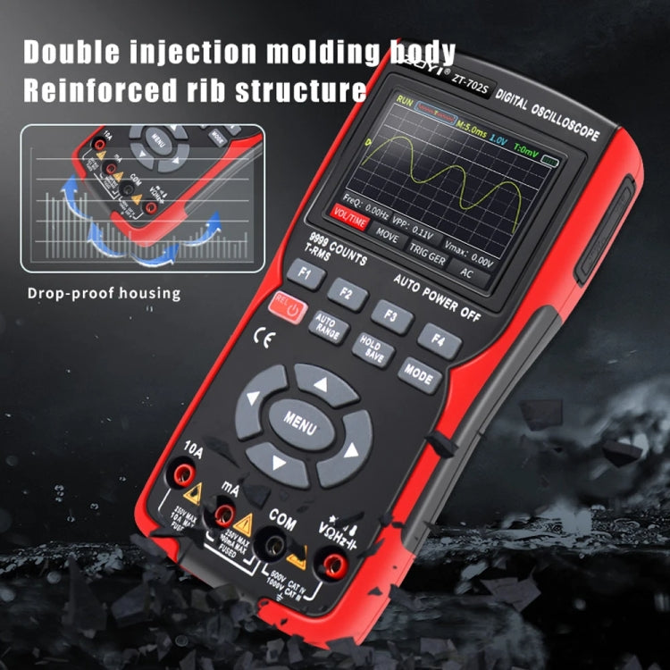 ZOYI Color Screen Multifunctional Handheld Digital Oscilloscope Multimeter(English)