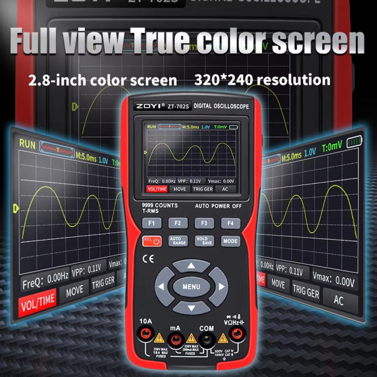ZOYI Color Screen Multifunctional Handheld Digital Oscilloscope Multimeter(English) - free shipping - PMC Jewellery - Order now!