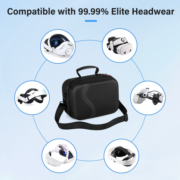 STARTRC GAMES VR Glasses Accessories Handheld Crossbody Hard Shell Storage Bag(Black) - free shipping - PMC Jewellery - Order now!
