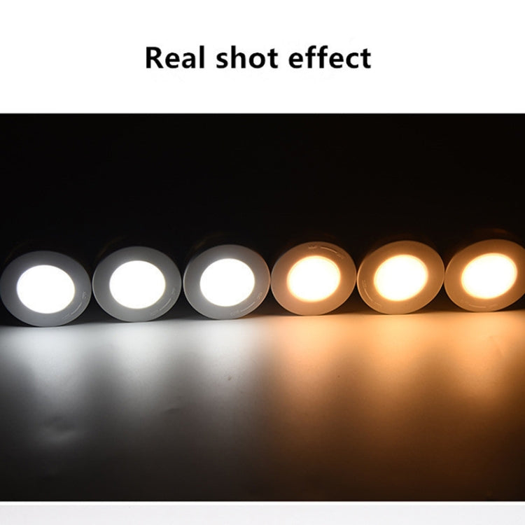 Remote Control Induction Night Light Bedroom Wardrobe LED Push-Button Light(2 Remote Controls + 3 White + 3 Warm)