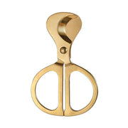 Portable Pill Cutter Stainless Steel Cigar Dispensing Scissors, Style: Round Hanlde Gold