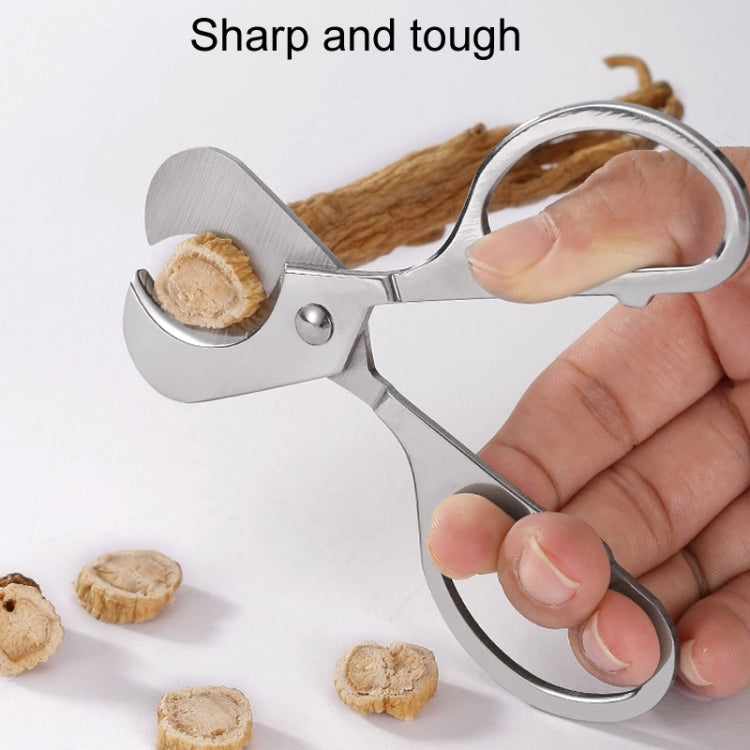 Portable Pill Cutter Stainless Steel Cigar Dispensing Scissors, Style: Round Hanlde Gold