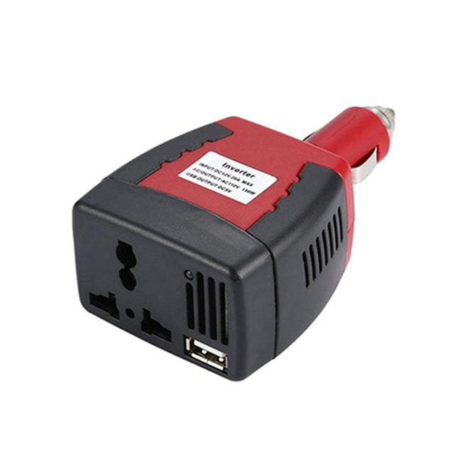75W Car Inverter Voltage Conversion USB Port Charger, Color: 12V To 110V 2.1A Black