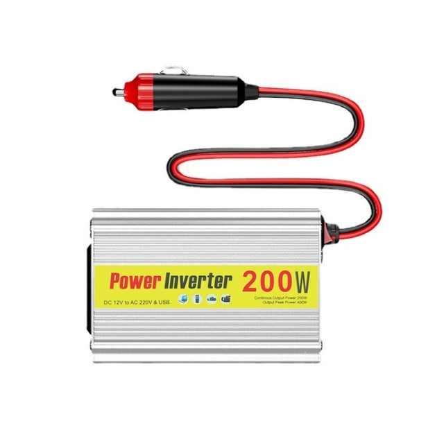 200W Modified Sine Wave Inverter Car Mobile Phone 2.1A Universal Power Supply, Specification: 12 To 220V