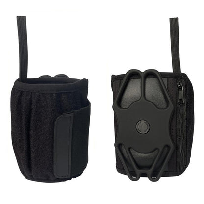 Rotating Wrist Phone Strap Coin Purse Touchable Phone Wristband Can Hold Cards, Change and Keys(Black) - Other by PMC Jewellery | Online Shopping South Africa | PMC Jewellery | Buy Now Pay Later Mobicred