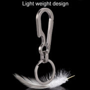 Titanium Alloy Car Keychain Multifunctional Simple Loss Prevention Belt Charm Ring, Style: Upgrade Model