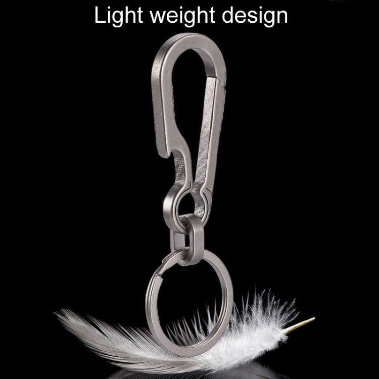 Titanium Alloy Car Keychain Multifunctional Simple Loss Prevention Belt Charm Ring, Style: Upgrade Model