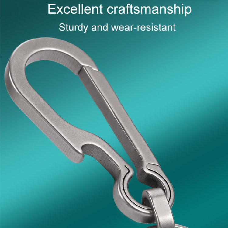 Titanium Alloy Car Keychain Multifunctional Simple Loss Prevention Belt Charm Ring, Style: Classic Model - Key Rings by PMC TechLife | Online Shopping South Africa | PMC TechLife | Buy Now Pay Later Mobicred