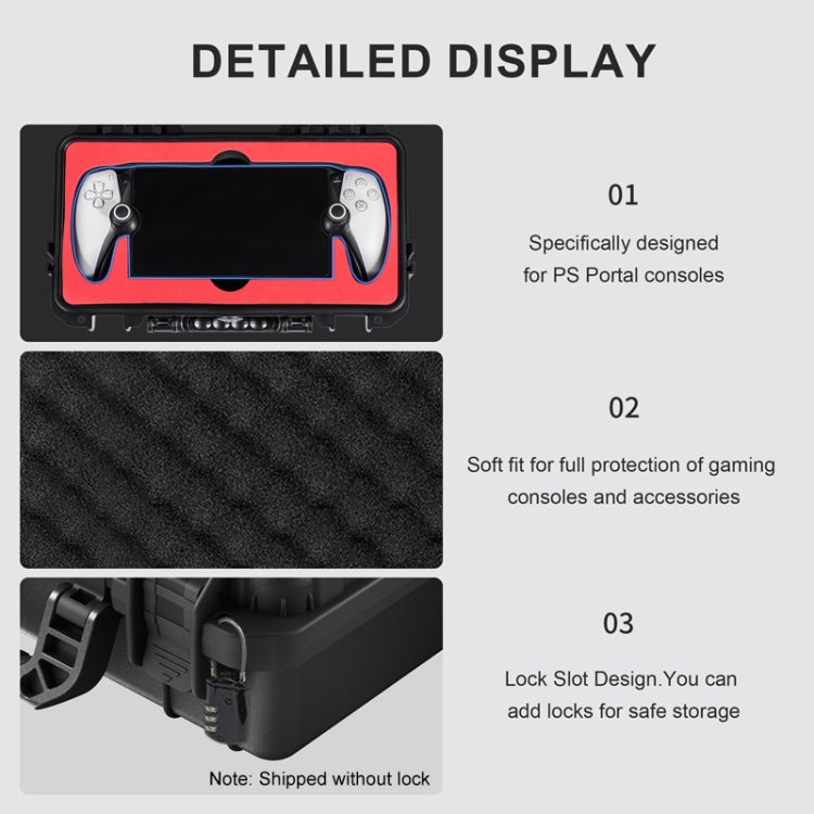 For PlayStation Portal STARTRC GAMES Console Storage Handheld IP67 Waterproof Hard Shell Bag(Black) - free shipping - PMC Jewellery - Order now!