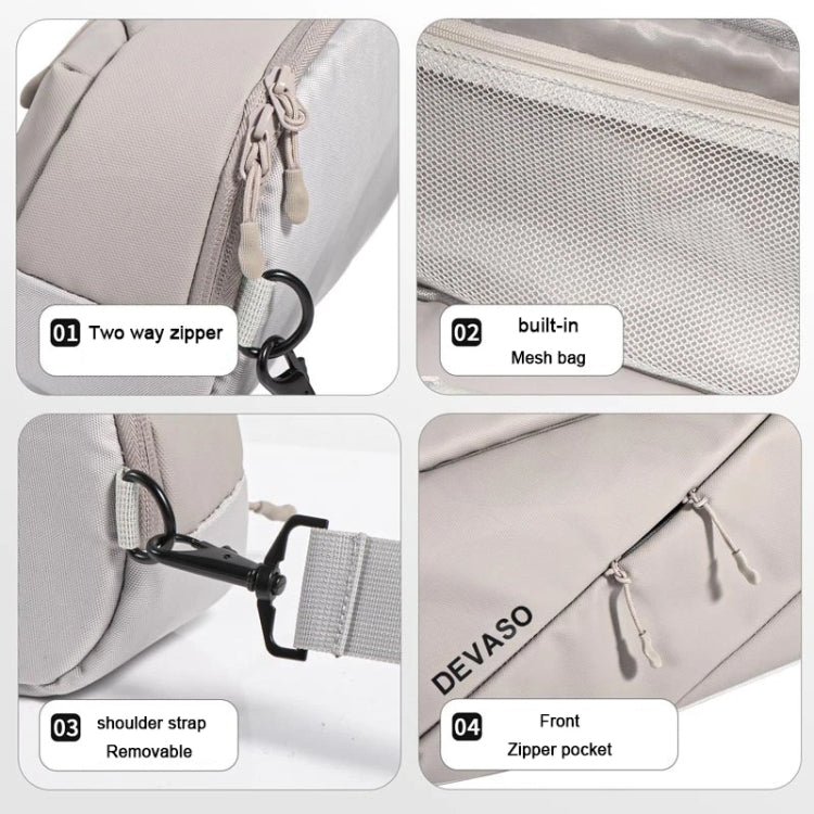 DEVASO Handheld Universal Storage Bag Crossbody Bag(Silver Enlarge) - free shipping - PMC Jewellery - Order now!