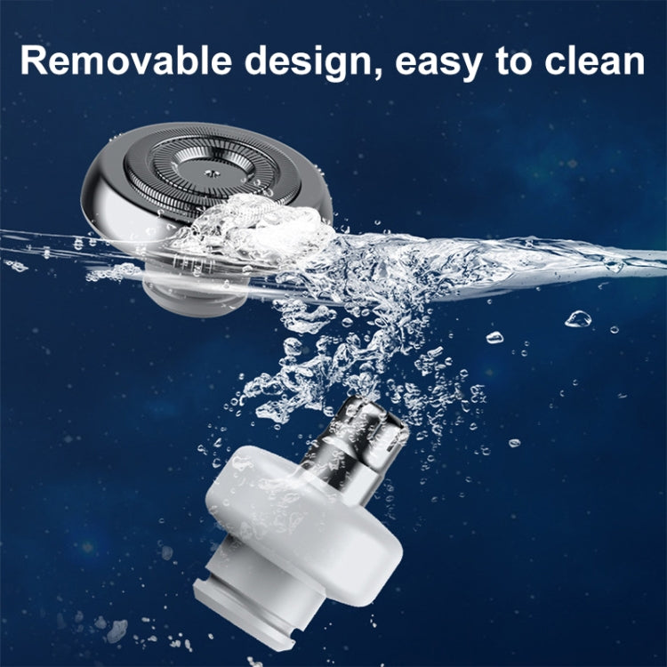 TY-500 2 in 1 Mini Portable Rechargeable Electric Shaver Shaving Razor(White) - Electric Shavers by PMC TechLife | Online Shopping South Africa | PMC TechLife | Buy Now Pay Later Mobicred